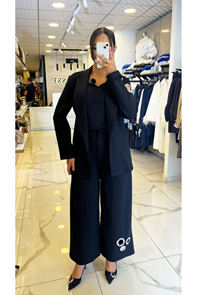 Vosse Mianotte Siyah Taş Detaylı Takım