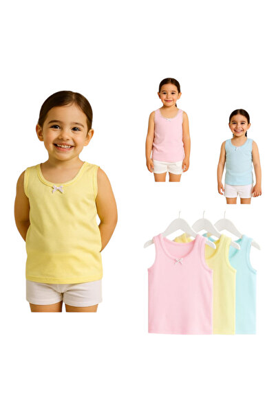 Victor and Jane By Styli Pack of 3 - Girls Cotton Vests