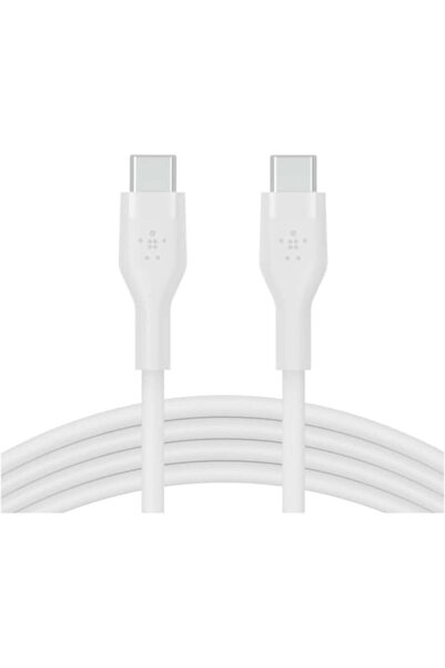 Belkin Boost Charge Flex Silicone USB-C to USB-C Cable 2.0, 2 m, White