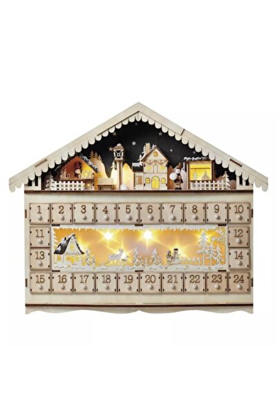 EMOSS Decorațiune de Crăciun - Calendar Casă Emos ZY2315 (10 LED-uri, 0.4W, I...