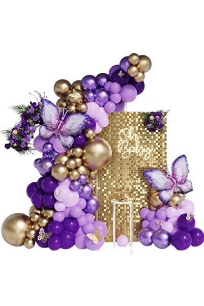 OEM Butterfly balloon arch, 163 accessories, 147 latex balloons, 2 butterflie...