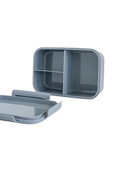 3 Sprouts Bento Δοχείο φαγητού, 3 τμημάτων, μπλε, 21,6x14x6,4 εκ.