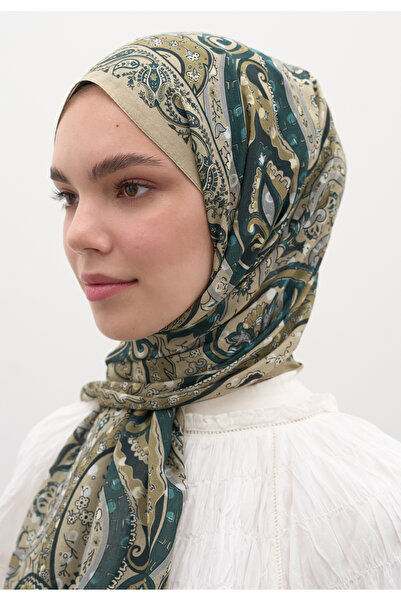 Fresh Panthea Pattern Shawl Sand