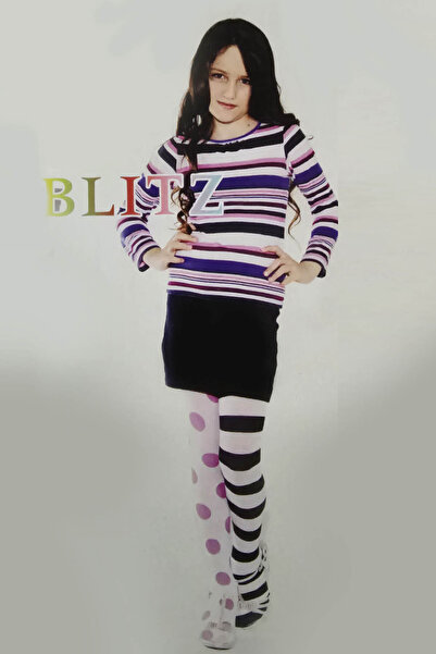 Daymod Blıtz Mycro Desenli Pembe Renk Çocuk Külotlu Çorap