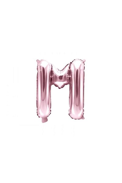 DECO Foil balloon letter M, Rose Gold, 35 cm