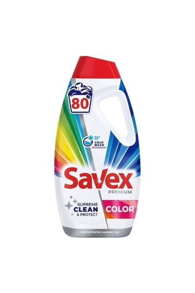 SAVEX Detergent lichid de rufe colorat, 80 de spălări, 3,6 l