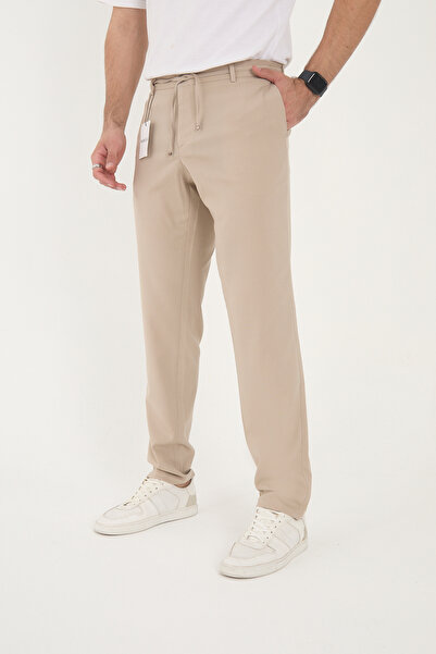 Canrion Premium Black Slimfit Men's Jogger Lace-Up Pants