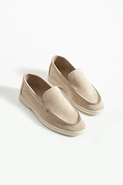 Neva'nın Butiği Marna Comfortable Fit Suede Women's Loafer