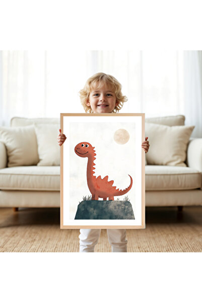 Tuba Decor Tablou pentru camera copiilor cu rama din lemn dintr-o bucata