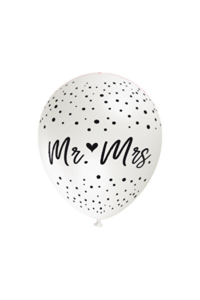 Domi Party & Gifts Set de 5 baloane din latex „Mr. și Mrs.”
