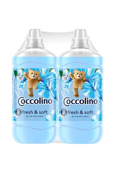 Coccolino Pachet balsam de rufe Blue Splash 1,45 l, 58 spălări x2