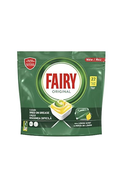 Fairy Tablete de spălat vase cu lămâie - 22 buc.