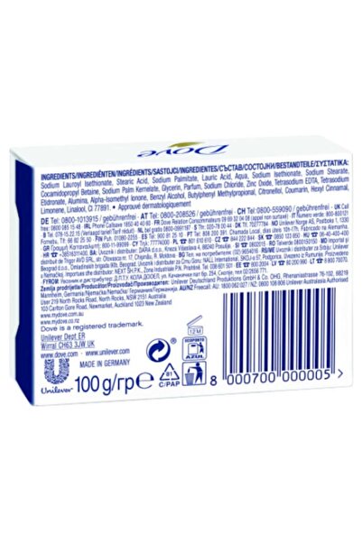 Dove Pachet de 6 săpunuri cremă originale, 100 g