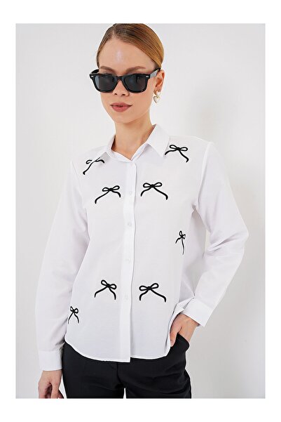 Bigdart Γυναικείο πουκάμισο 20311 Λευκό