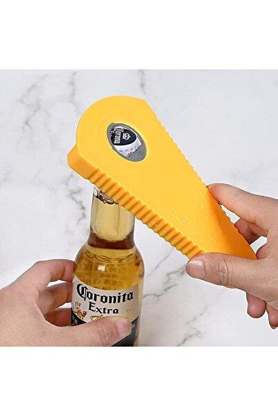 SMARTECH Multifunctional opener for cans/bottles/jars, ABS/Rubber, Yellow