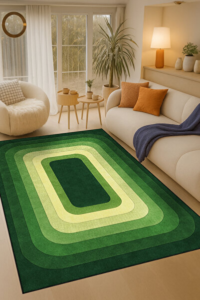 Rugs Modern Halı MOSSO Διακοσμητικό χαλί vintage με υφαντό σχέδιο και θέμα φυ...