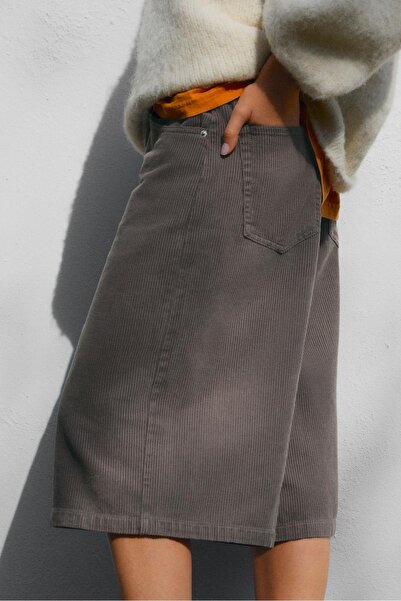 Pull & Bear Kaba kadife jorts şort