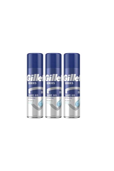 Gillette Set of 3 Shaving Foam 200ml Series Sensitive Green Tea