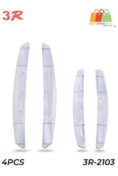 3R -2103 واقي شفاف لباب السيارة - 4 قطع شريط مضاد للتصادم، سهل التركيب