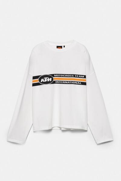 Pull & Bear KTM x STWD uzun kollu t-shirt