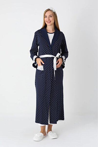 Lohusa Homewear Set de 2 cămăși de noapte pentru maternitate, cu mânecă lungă...