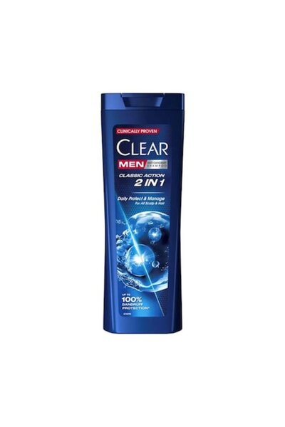Clear Pack of 3 x Men 2-in-1 Action Shampoo 360ml
