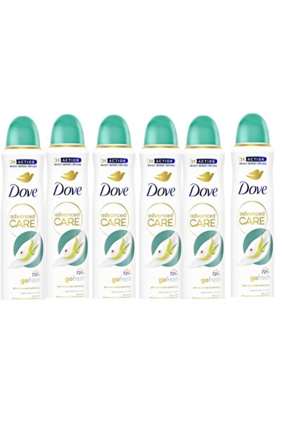 Dove Set de 6 Deodorant spray cu îngrijire avansată, pară și aloe vera, 150 ml