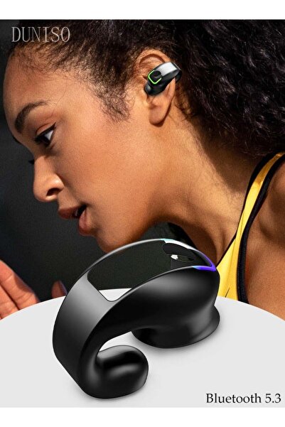 fun zone سماعات رأس لاسلكية مقاومة للماء بمعيار IPX4، مفتوحة الأذن، مزودة بتقنية توصيل الصوت عبر العظام، تعمل بتقنية بلوتوث 5.3.