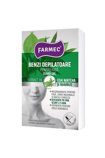 Farmec Set 3 x Wax Depilatory Strips for Face