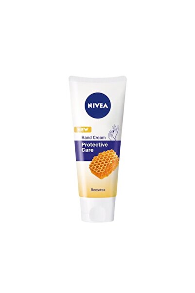 NIVEA Pack of 3 x Protective Care Hand Cream Bee Wax 75 ml