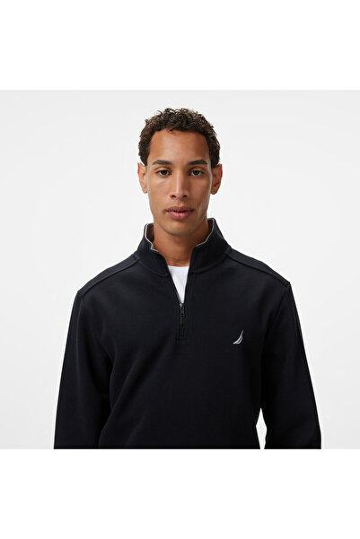 Nautica Erkek Siyah Regular Fit Sweatshirt