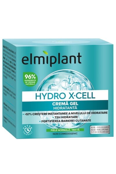 ELMIPLANT Cremă-gel de zi Hydro X Cell, pachet de 2, 50 ml