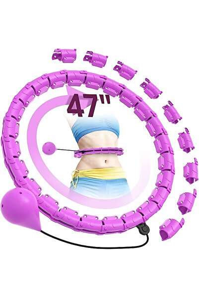 HEPİTOP HulaHoop Beli Ayarlanabilir,Akıllı bel İnceltme Çemberi 115 cm Bel Çevresine Kadar Uyumlu 24 Parça