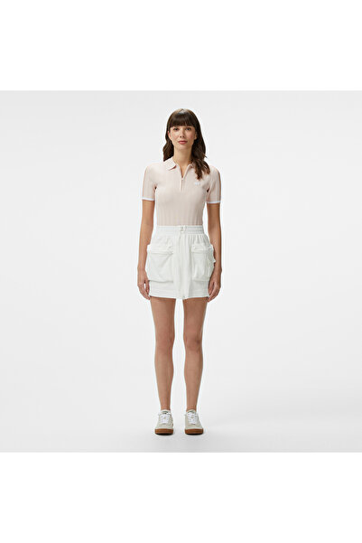 Lacoste Kadın Regular Fit Beyaz Etek