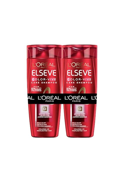 L'Oreal Paris Pack of 2 x Elseve Color Vive Shampoo for colored hair, 400 ml