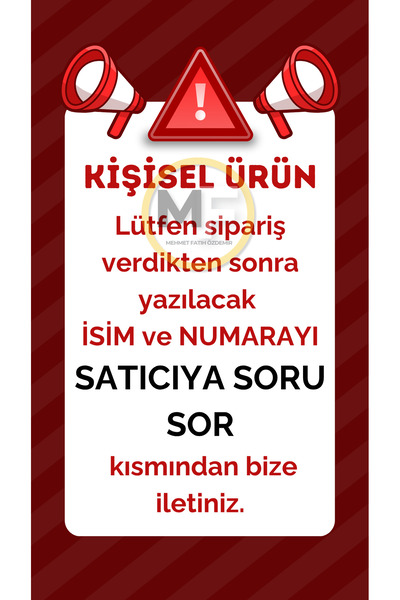 MFO Galatasaray Taraftar Temalı Formalı Kadın Kanvas Duvar Tablo Kişiye Özel İsim ve Numaralı Hediyelik