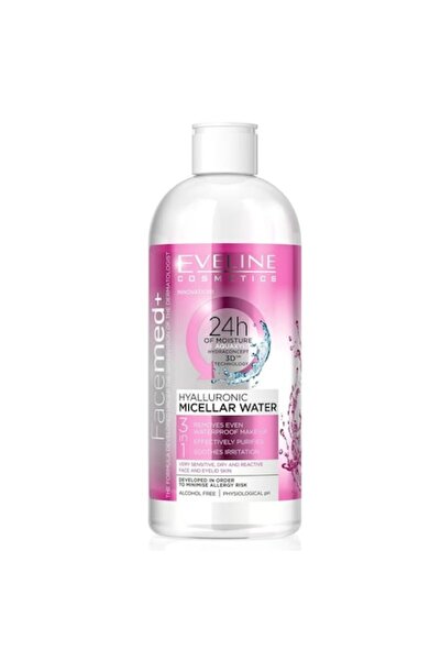 Eveline Cosmetics Pachet 2 x Loțiune Micelară cu Aromă de Acid Hialuronic Eve...