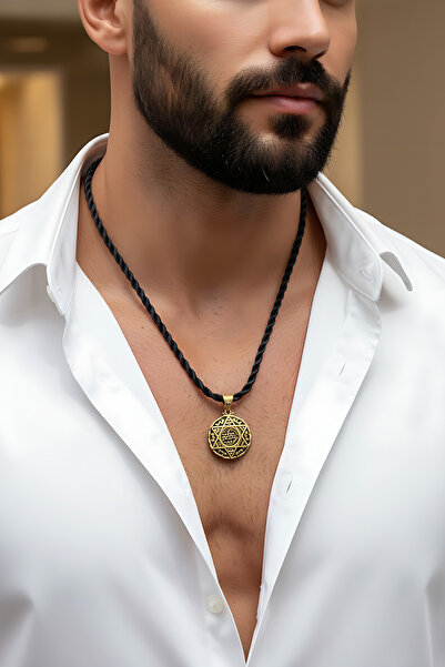 Utku Kuyumculuk 14 AYAR SÜLEYMANIN MÜHRÜ UNİSEX ALTIN KOLYE UCU