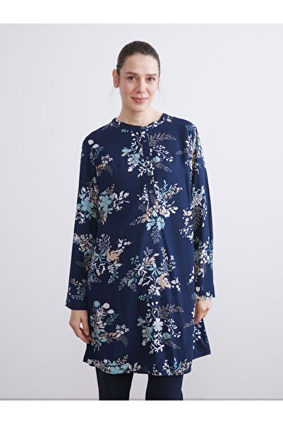 LC Waikiki سترة نسائية منقوشة بياقة LCW Grace Judge