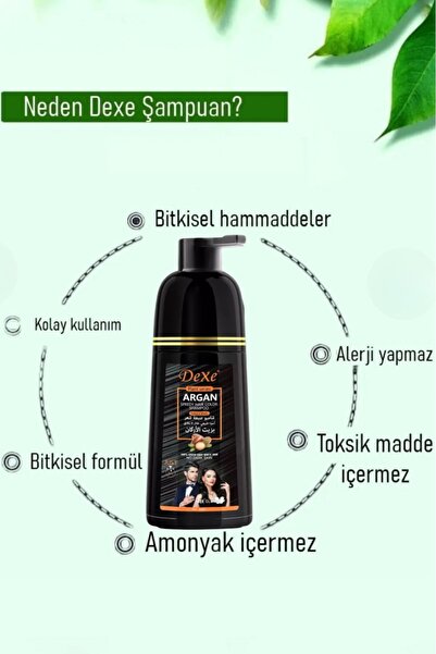 Dexe Siyah Saç Boyama Şampuanı 420ml | 5 Dakikada Hızlı ve Pratik Boya