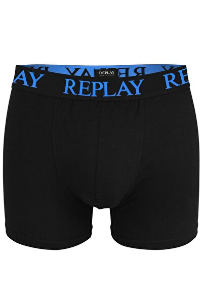 Replay Men’s Boxer Shorts Set of 6 – Cotton – Black – Logo