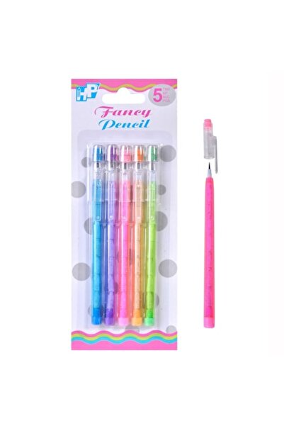 SHOPIENS Fancy Mechanical Pencil Set, Multicolor, 0.7mm, 5 Pieces - MYONNA