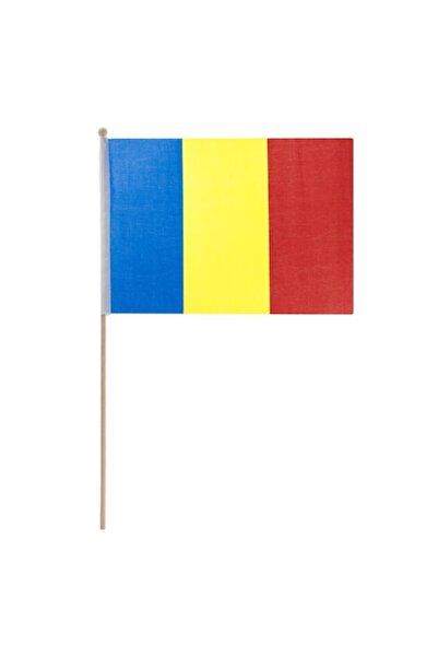 OEM Steag românesc cu mâner de lemn 29x39 cm