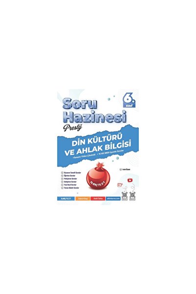Nartest Yayınları 6. Sınıf Prestij Din Kültürü ve Ahlak Bilgisi Soru Hazinesi