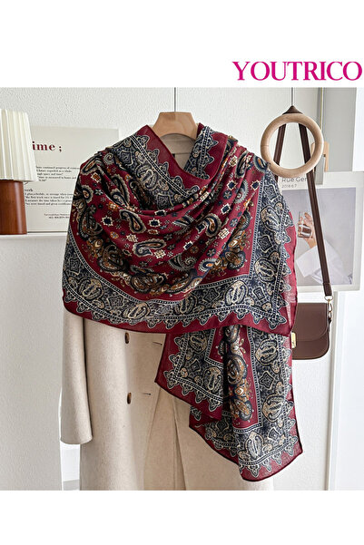 Youtrico وشاح/لفافة نسائية - نمط طويل أنيق للخريف والشتاء، ناعم وأنيق، 70*108 سم