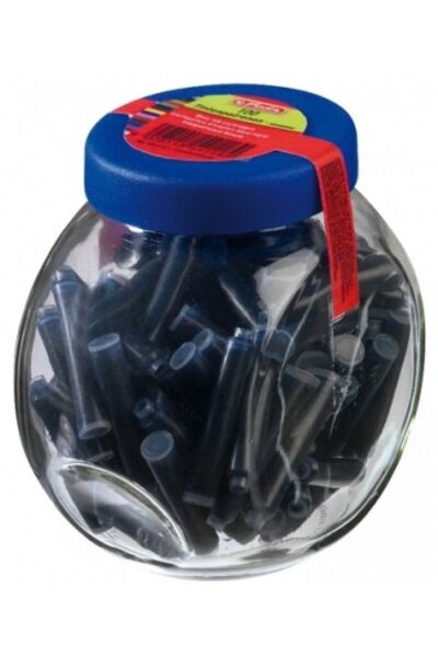 Herlitz Cartușe pentru stilou, material plastic, borcan de sticlă, culoare al...