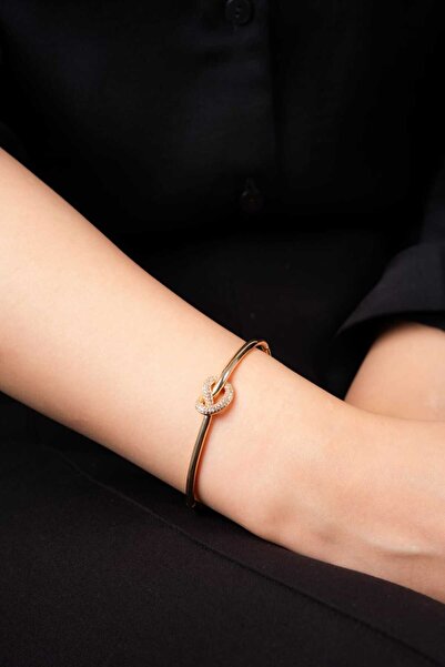 Finesa Jewelry VIP Rose Kalp Düğüm Kelepçe