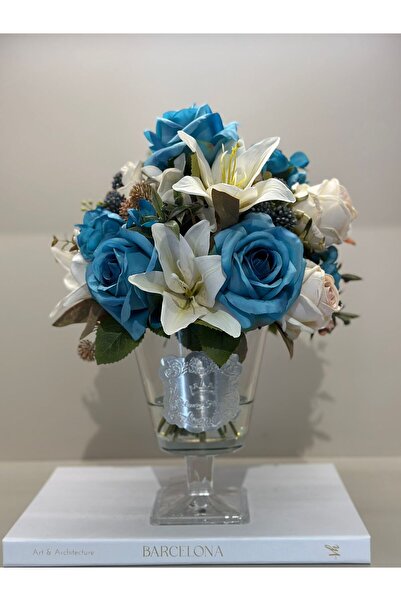 TASARIMHMODA Yapay Güllü Lüx Vazo No:15