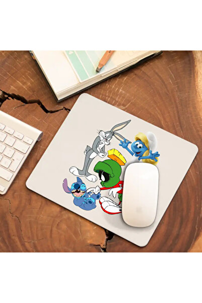 OEM Mousepad Marvin Stitch Bugs Bunny Smurfette The Smurfs