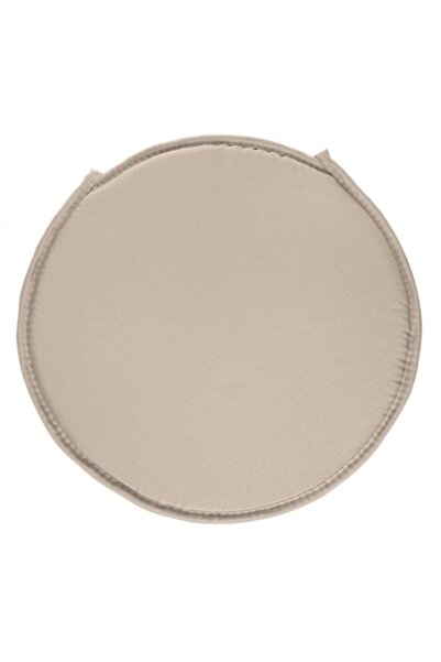 OEM Round Seat Cushion, beige, water-resistant, Ø38 cm